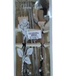 souvenir sendok garpu + sumpit wayang 20pc