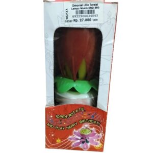dekorasi lilin teratai lampu musik CND 350