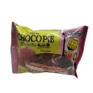 Lotte Choco Pie 28gr Marshmallow Rasa Stroberi 000001