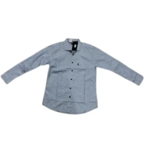 Kemeja Katun Print Panjang