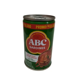 ABC Sardines 155gr Saus Ekstra Pedas 60pckarton