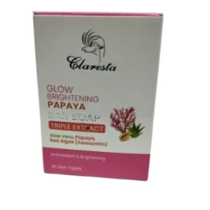 Claresta Glow Brightening Pepaya Bar Soap 70g