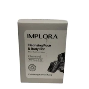 Implora Cleansing Face Body Bar 60gr Charcoal