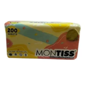 Montiss Tissue Soft Pack 2play 200sheets 60pckrt