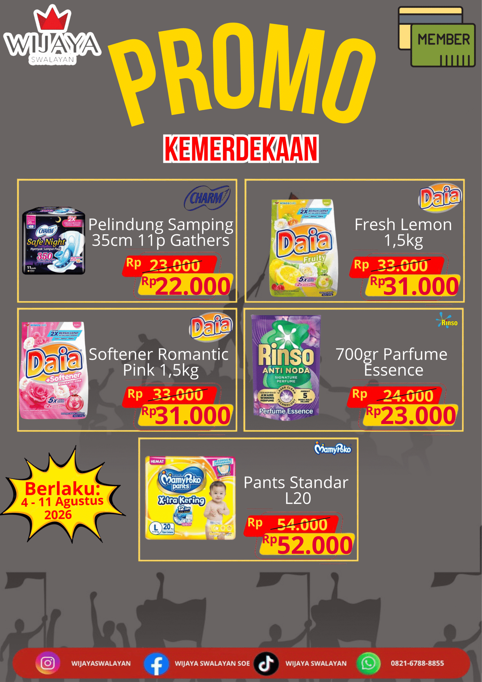 Promo Member 4 - 11 agustus 2026
